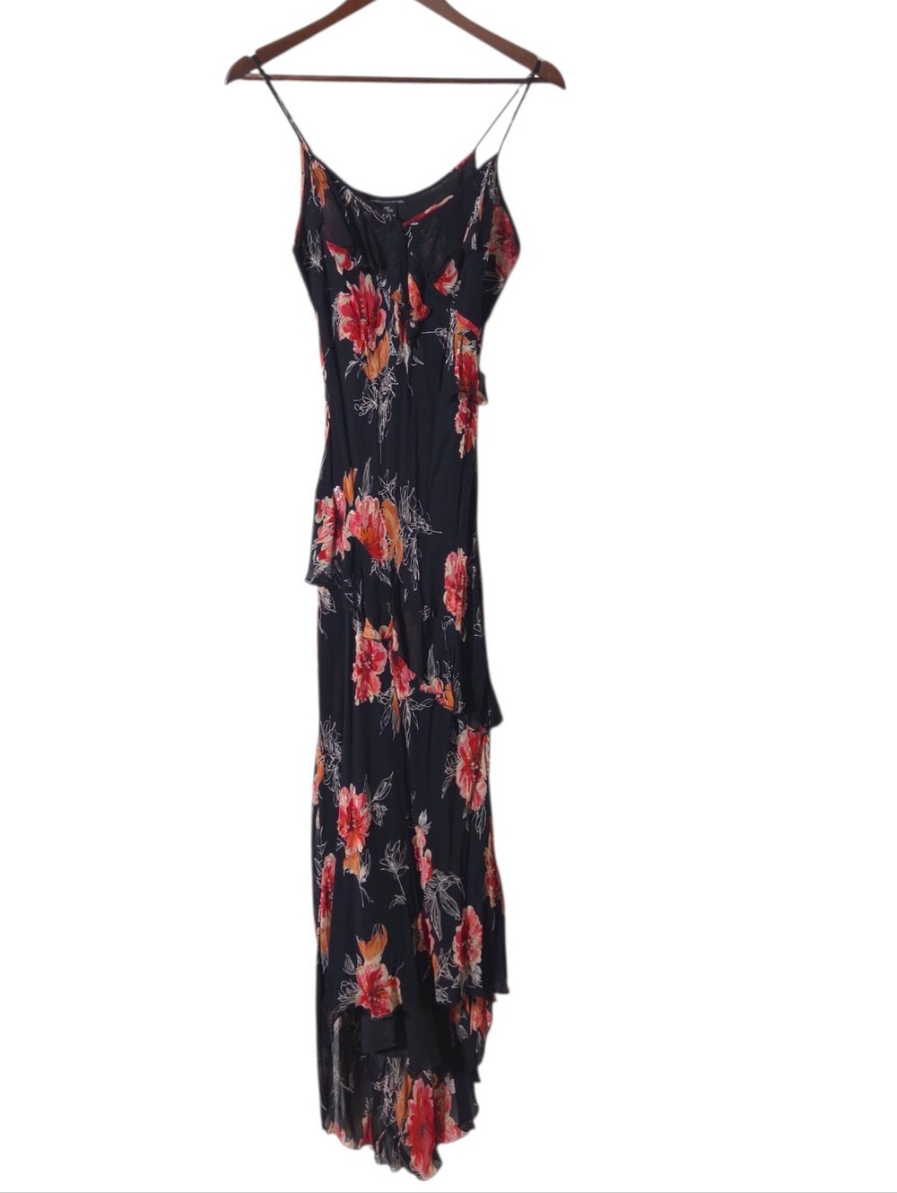 Vtg American Angel Y2K Maxi Dress Size L Fairy Grunge Whimsigoth Stretch Womens